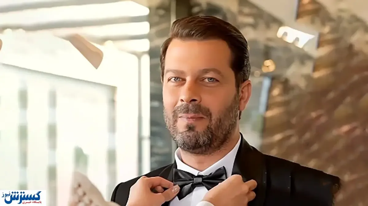 پژمان بازغی کنار یک زن با لباس عروس+ فیلم