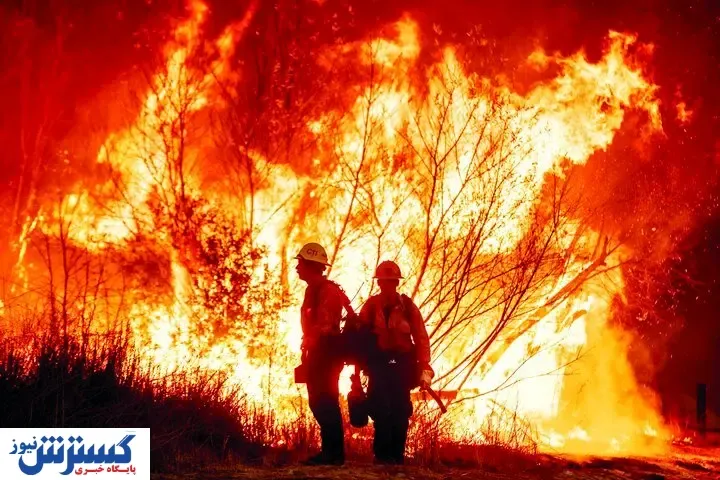 آمریکا دوباره جهنم شد | تصاویر آخرالزمانی از آتش سوزی مهیب + ببینید
