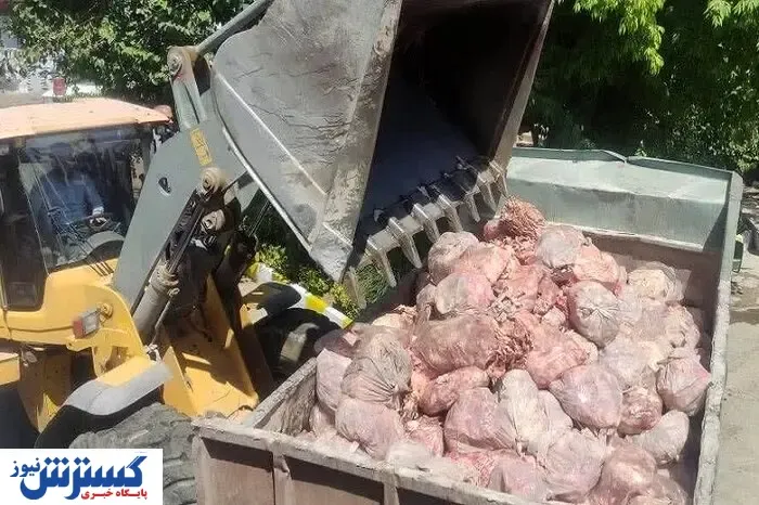 کشف ۳۲ تن ضایعات فاسد از کارخانه سوسیس و کالباس