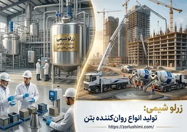 زرلو شیمی: تولید کننده انواع روان‌ کننده بتن با فناوری روز